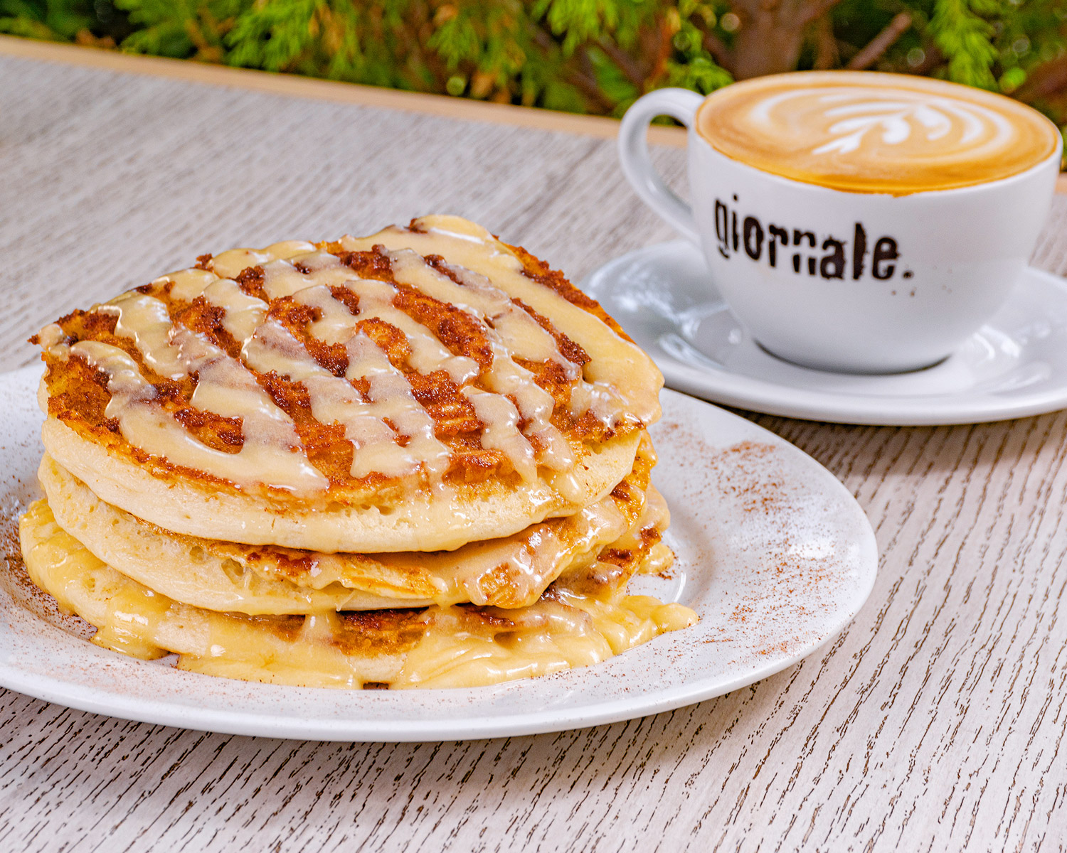 Cinnamon Roll Pancakes