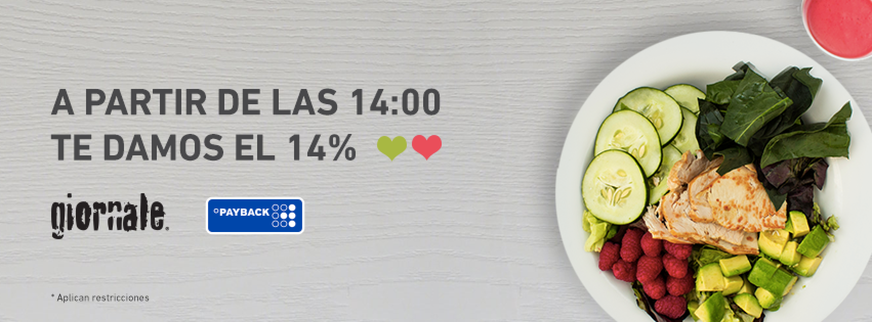 ¡Gana el 14% a partir de las 14:00!