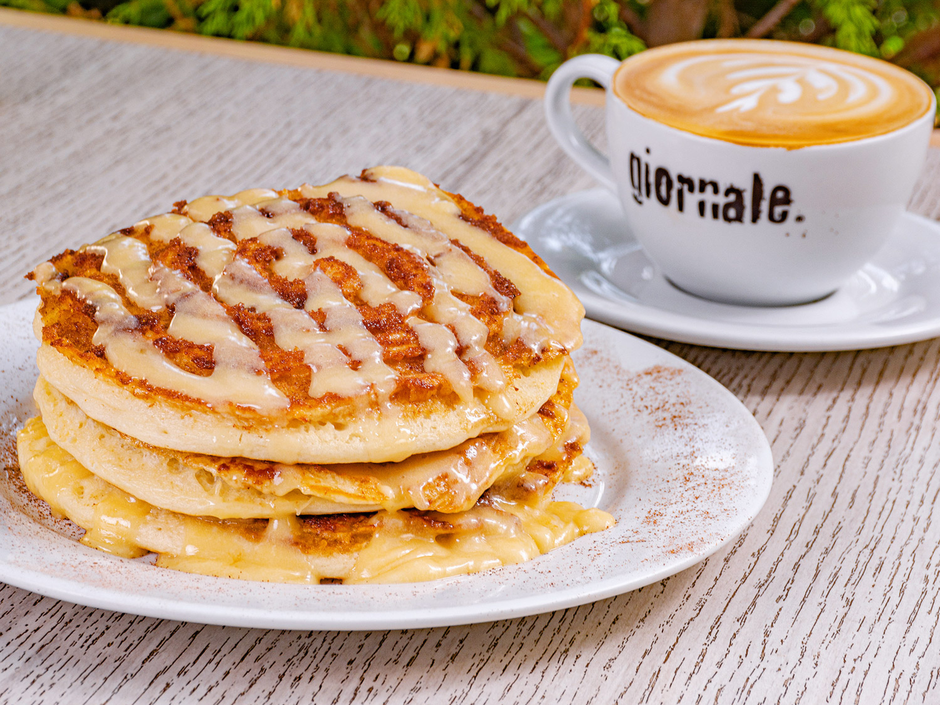 Cinnamon Roll Pancakes