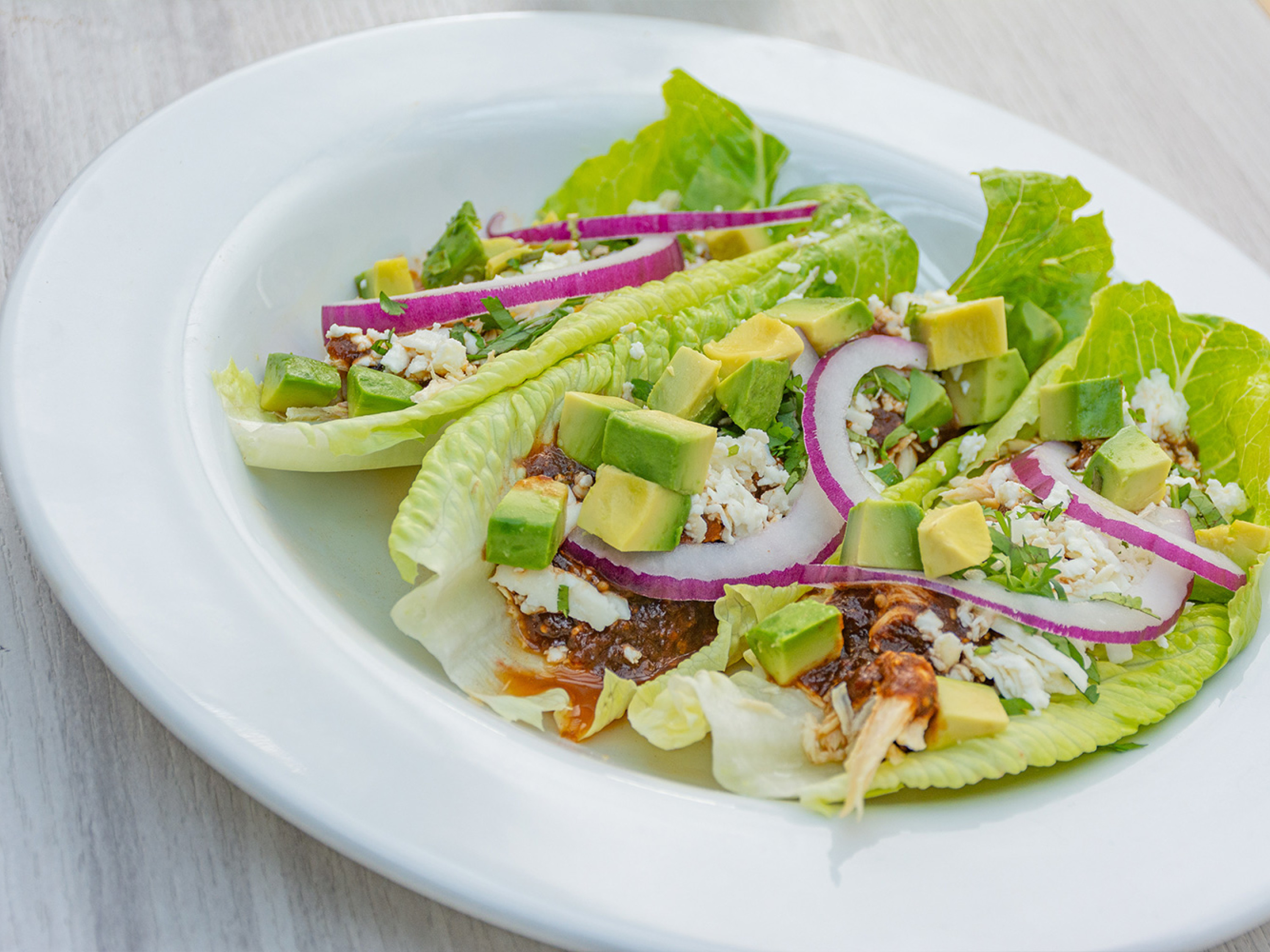 Enchiladas en lechuga
