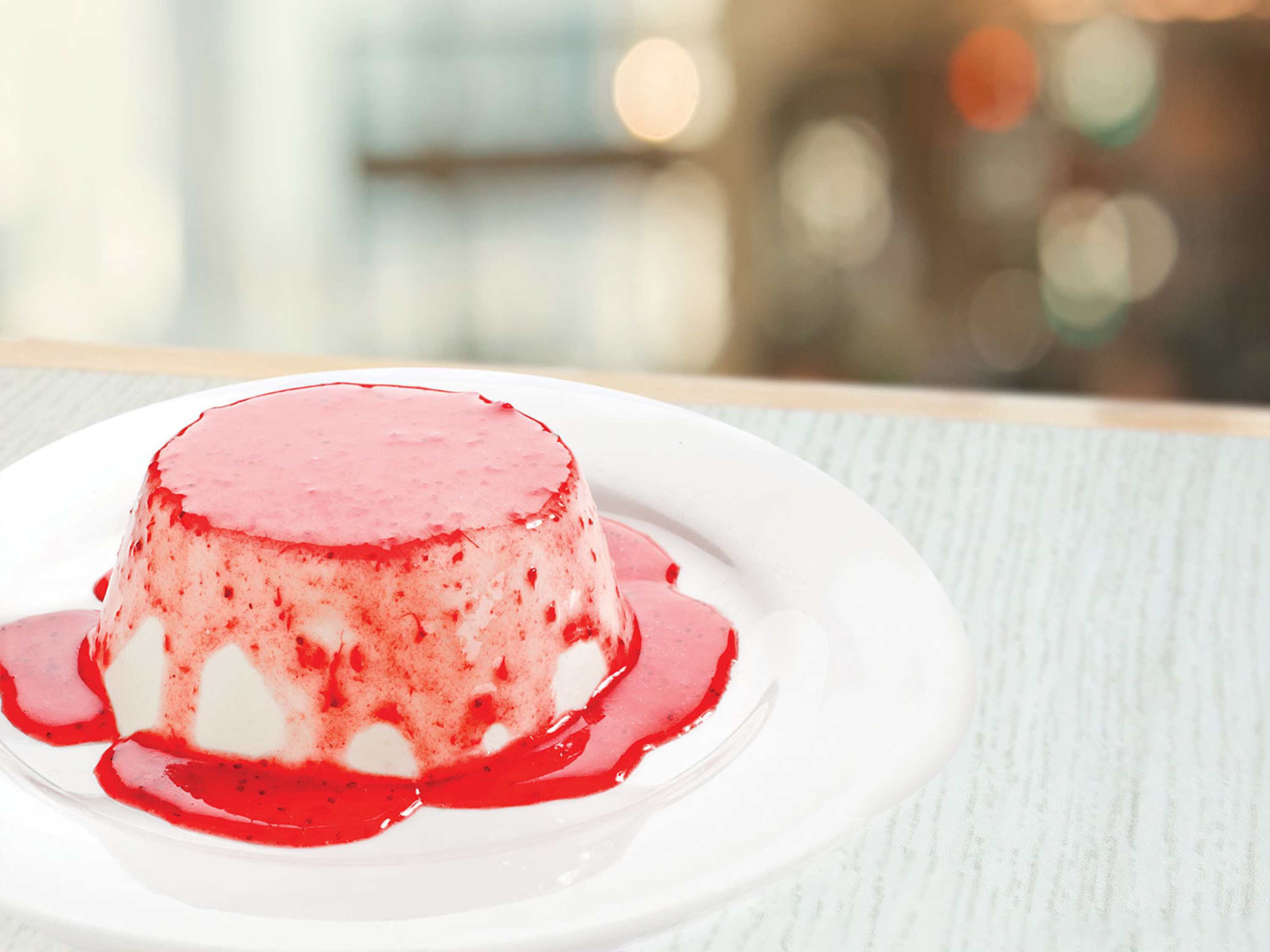 Gelatina de yogurt