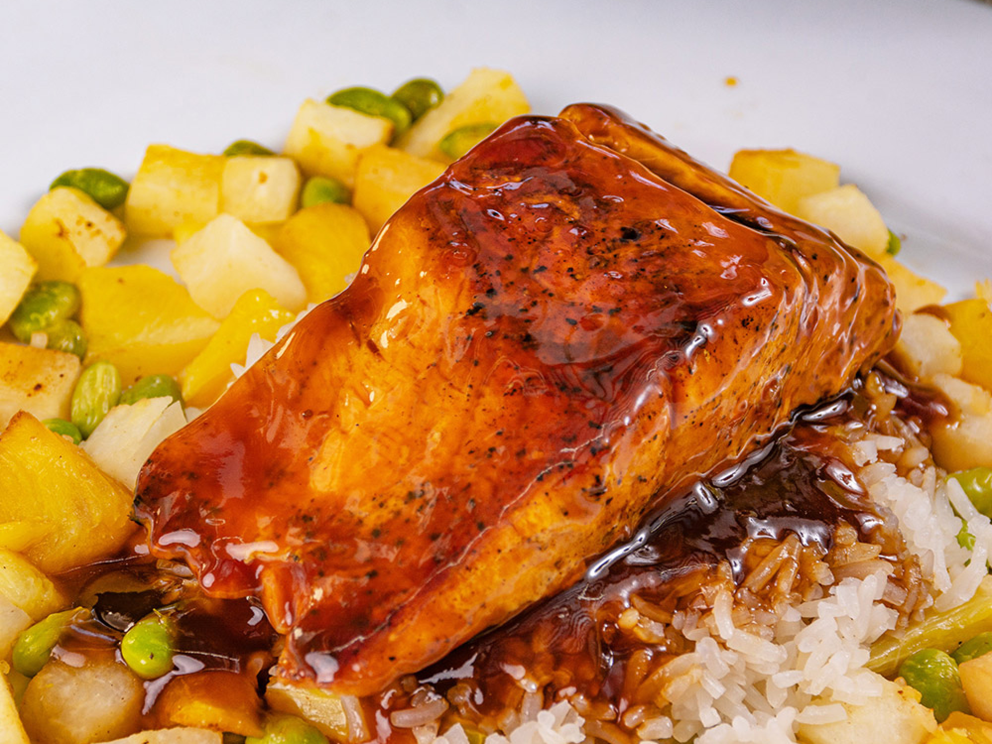 Salmón Teriyaki