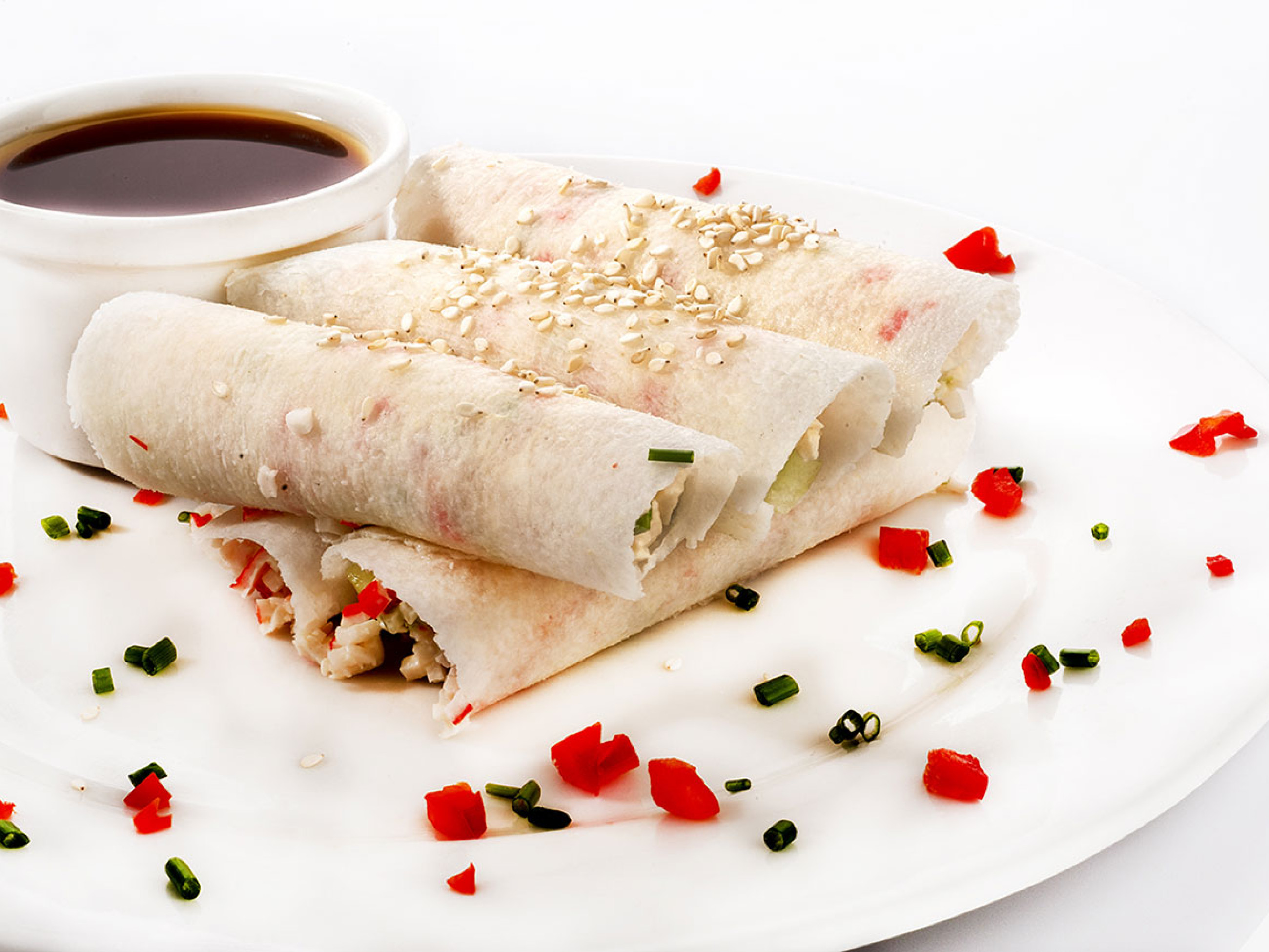 Taquitos de jícama con Surimi