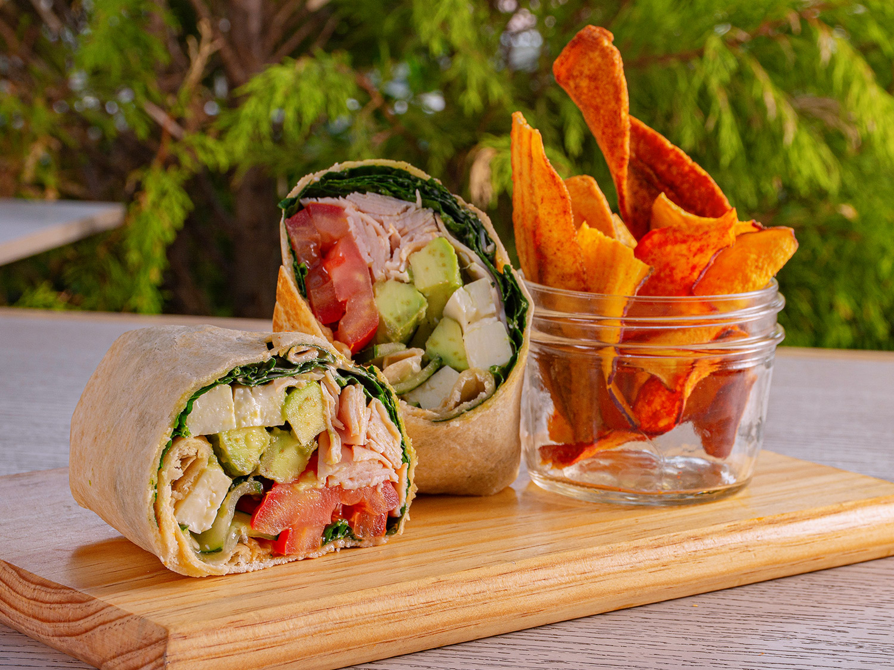 Wrap de pavo y panela